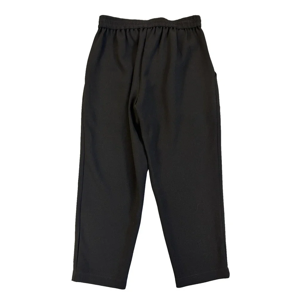 BCBG Generation Women's XS Sexy Black Paper Bag Cropped Pants Capsule Staple